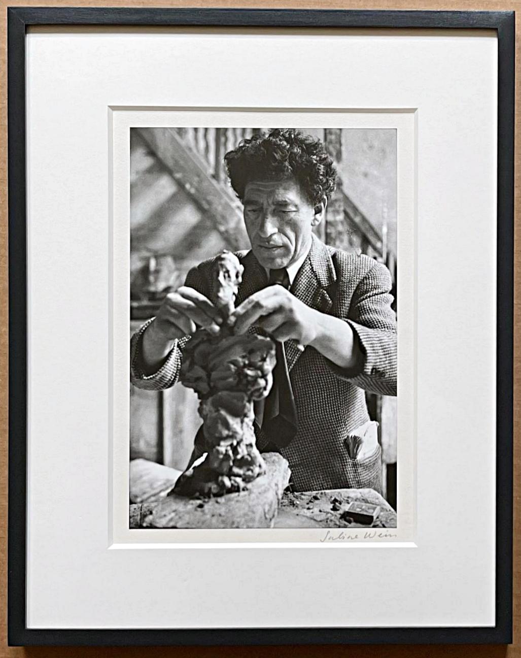 Alberto Giacometti dans son Atelier, 1954 (Giacometti in his studio) - Photograph by Sabine Weiss