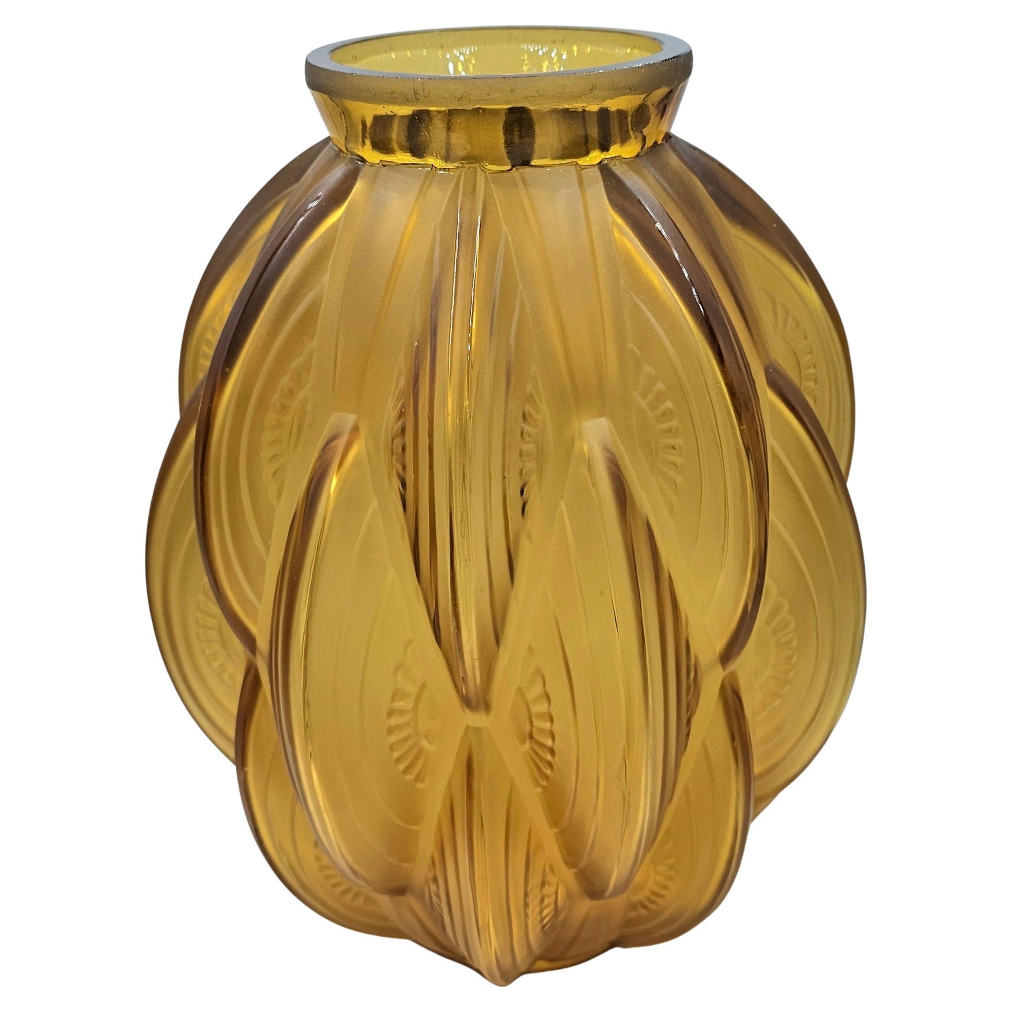Vase en cristal Art déco Sabino