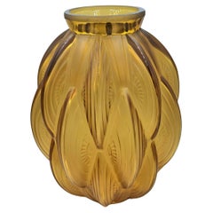 Antique Sabino Art Deco Crystal Vase