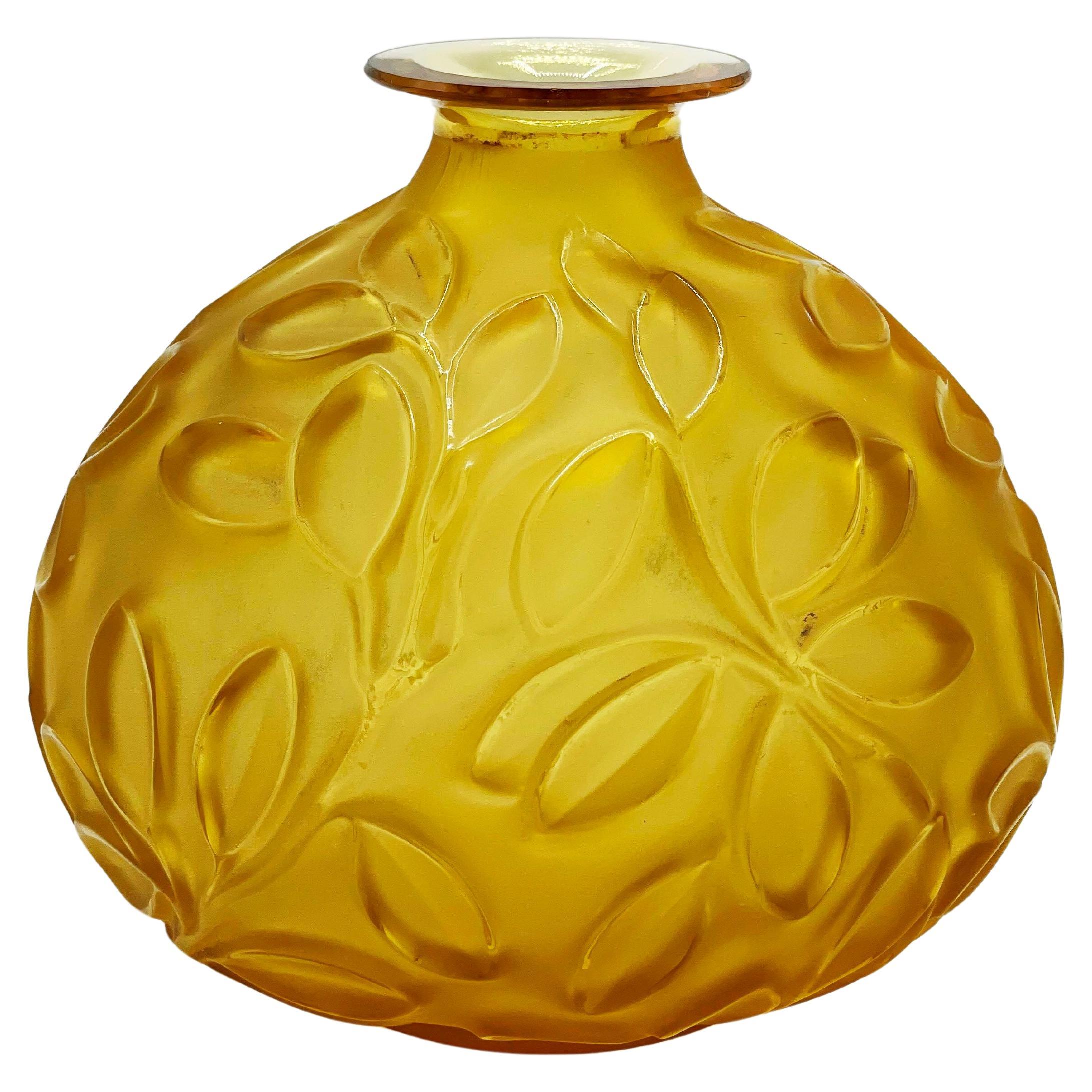 Sabino Art Deco Glass Vase For Sale