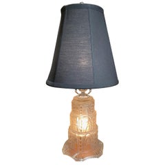 Sabino Art Deco Stepped Glass Table Lamp French