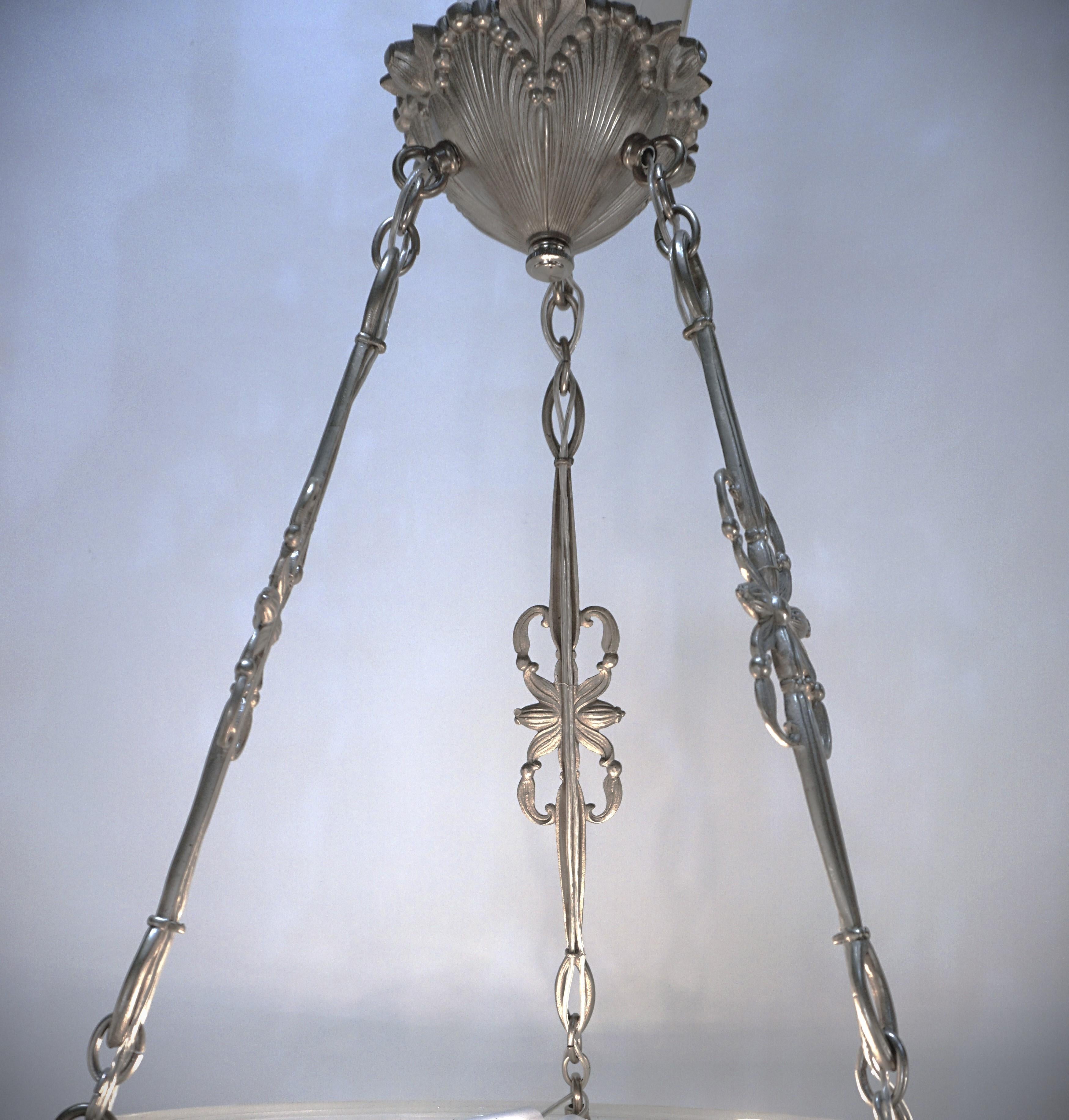 Français Lustre Sabino Art Glass Art Deco
