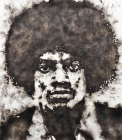 Quadro di grandi dimensioni Sabino Guiso Smoke Painting, Michael Jackson, 67 "h.