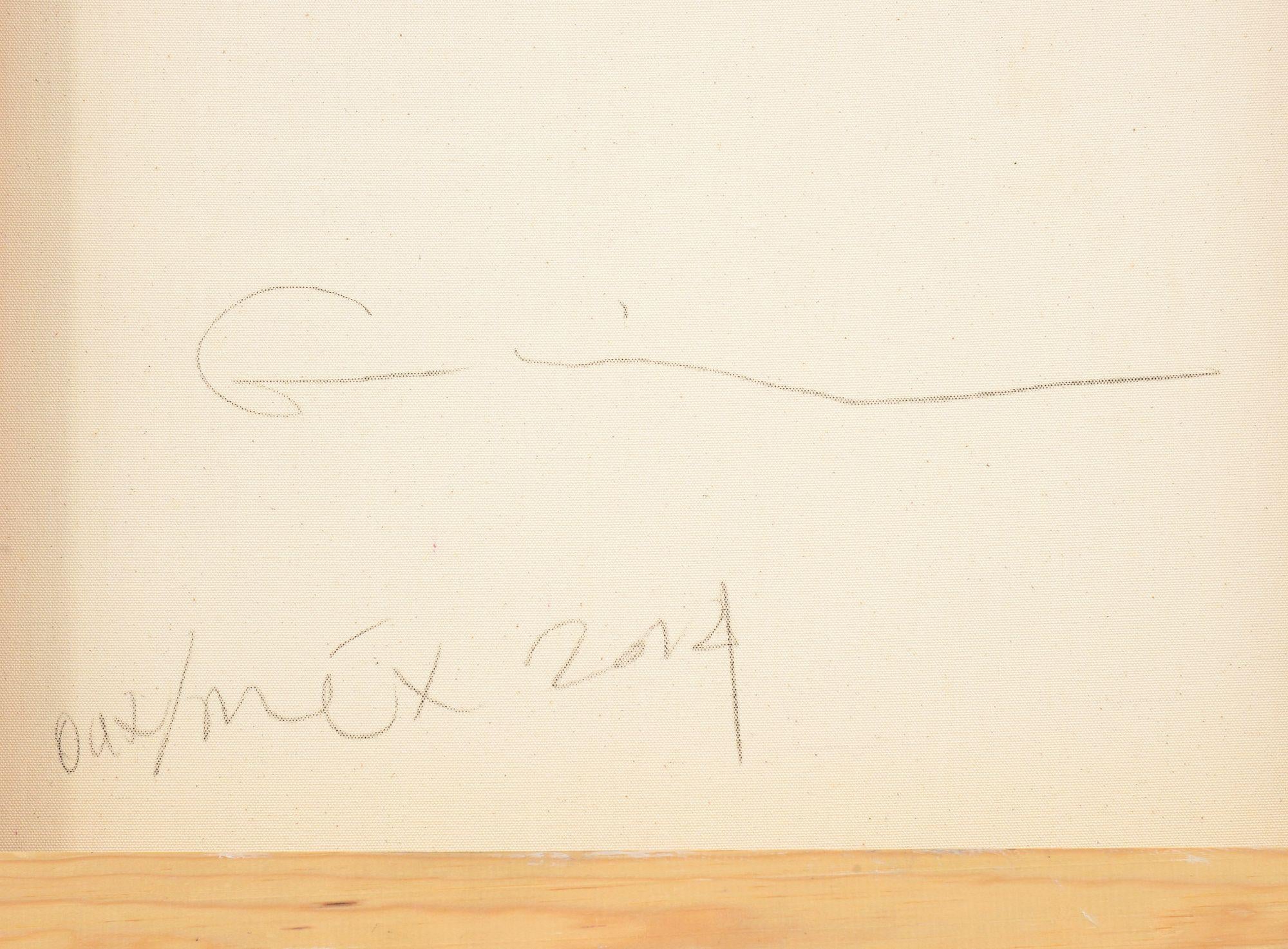 Großes Sabino Guisu-Rauchgemälde, Mahatma Gandhi, 95