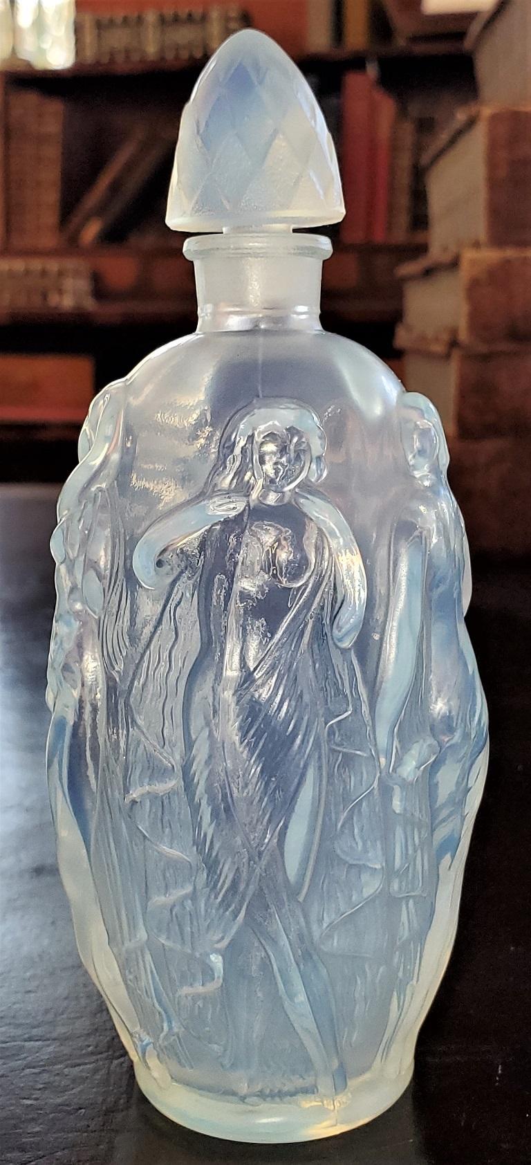 Sabino La Ronde Fleurie Opalescent Art Glass Perfume Bottle