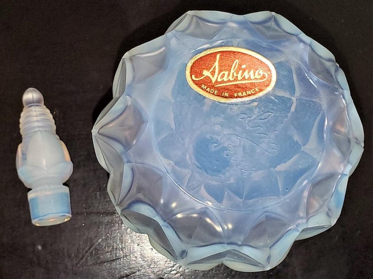 Sabino Petalia Opalescent Art Glass Perfume Bottle