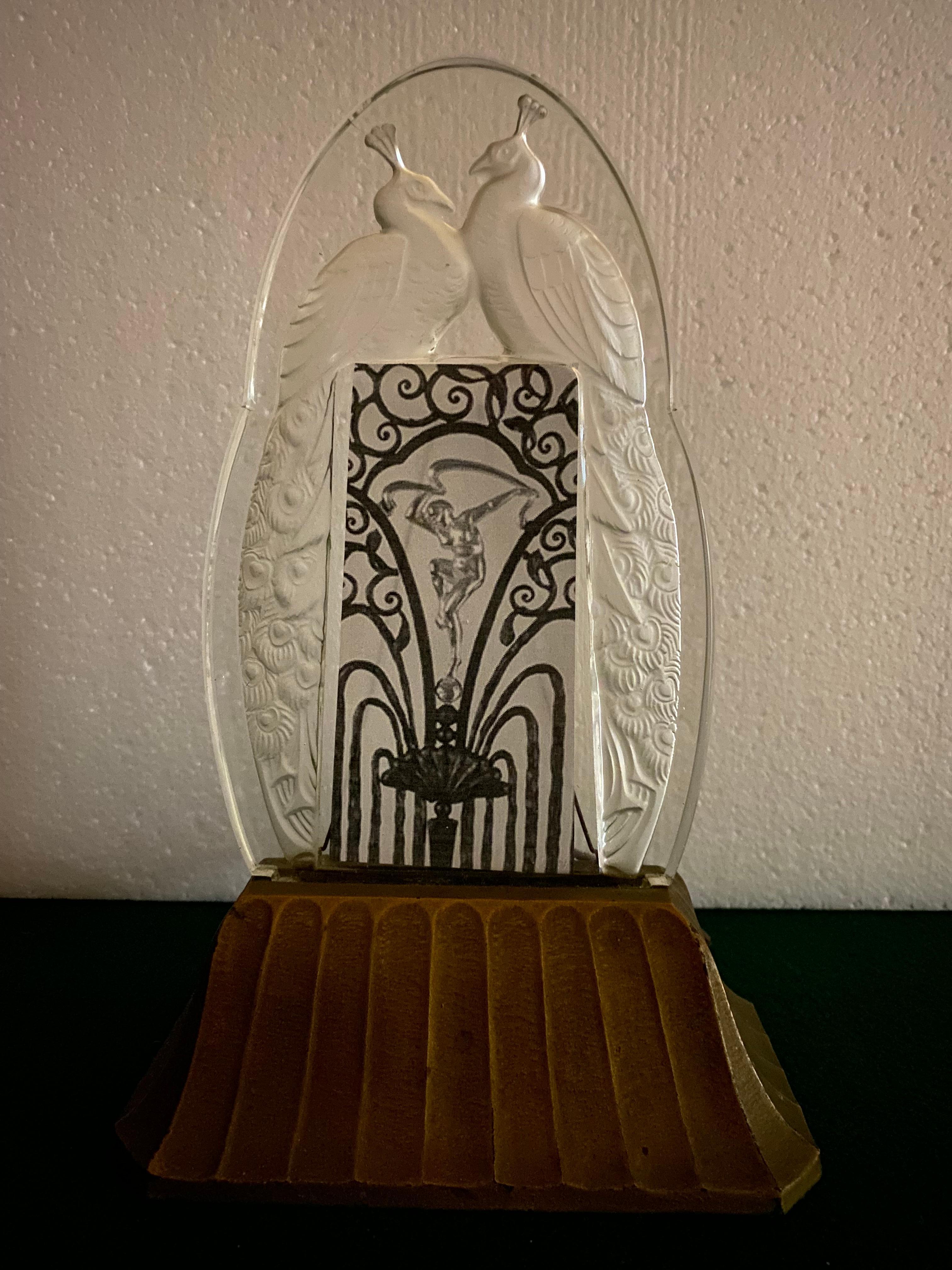 Sabino, Seltener beleuchteter Tisch-Bilderrahmen (Art déco) im Angebot