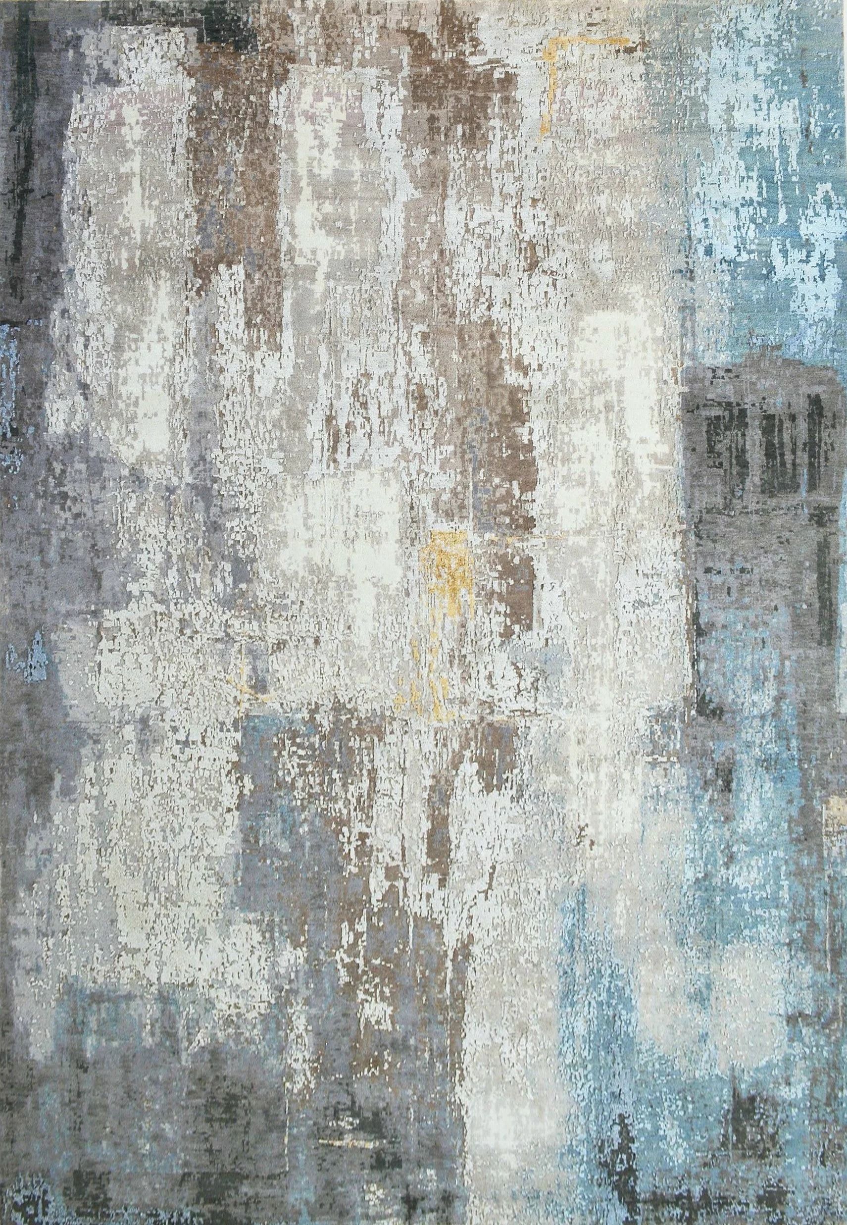 Sabiri Modern Hand-Knotted Wool & Silk Rug – 5'2" x 7'
