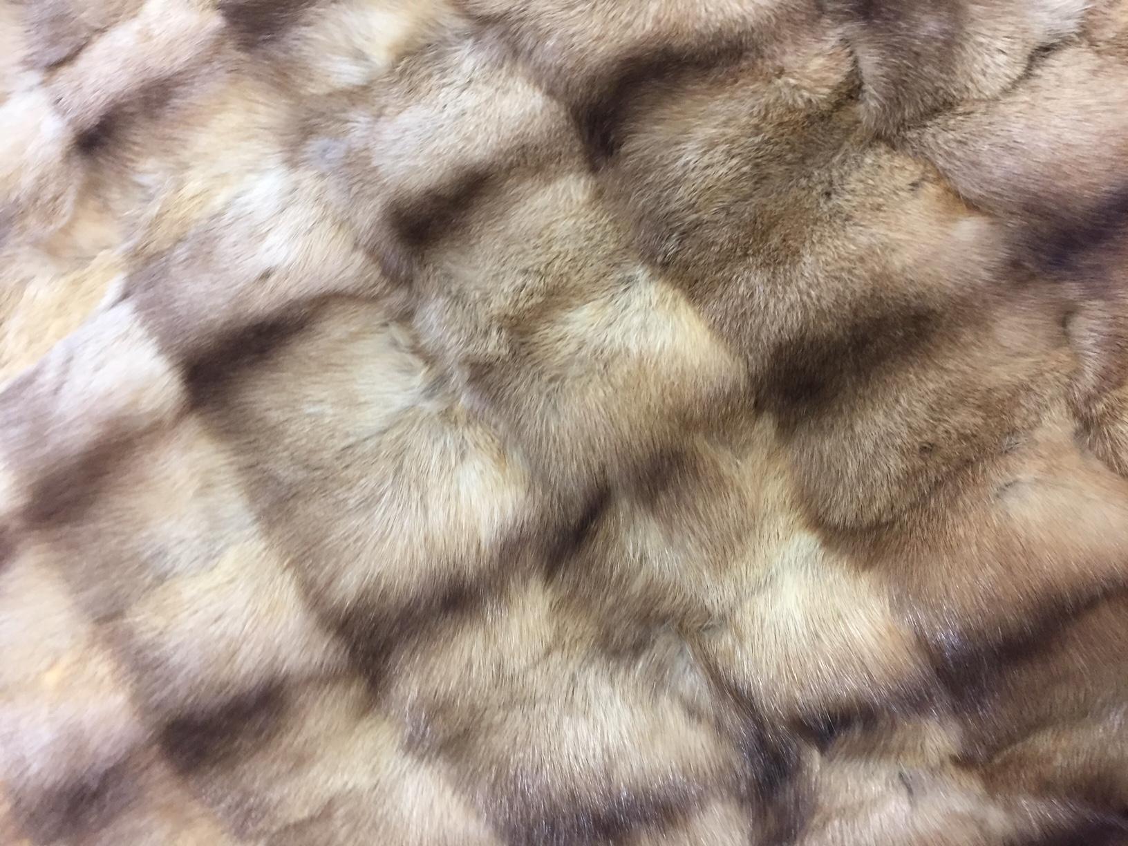 Cuscino da pavimento Sable Barguzin in colore marrone con avorio in vendita 3