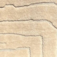 Berber Wool Rug SABLE DE LUNE Large Modern Handwoven Minimalist Custom Design