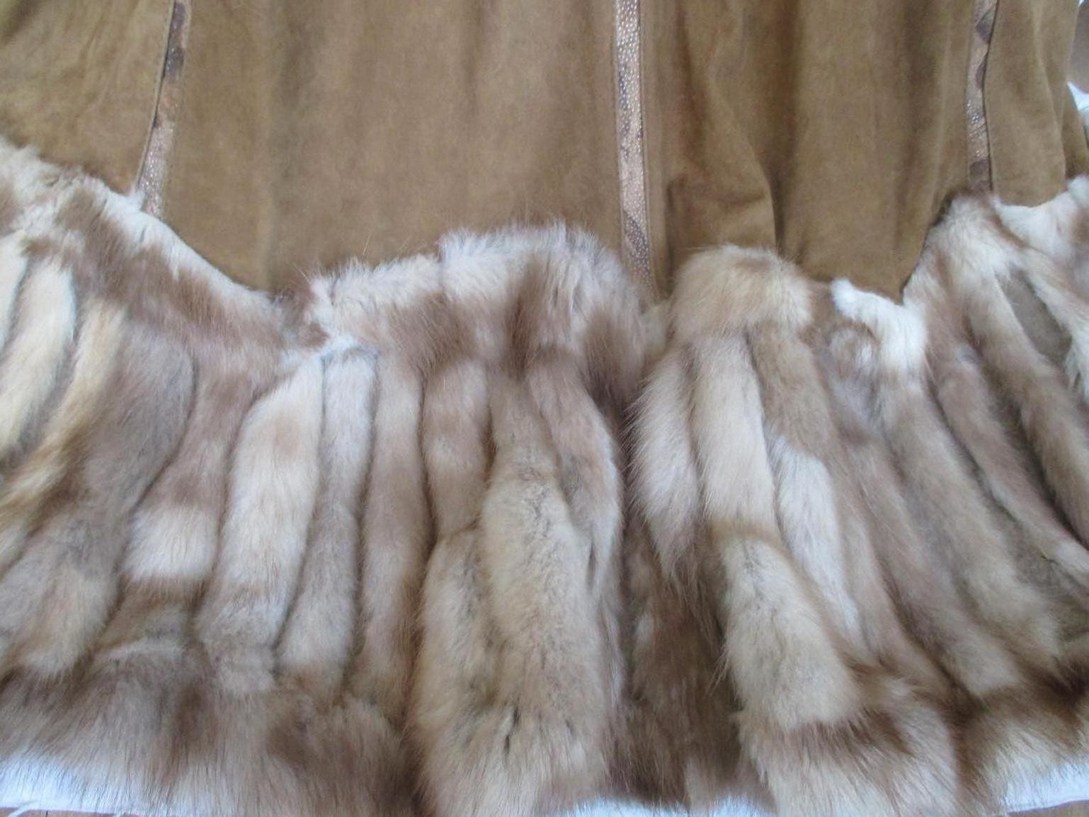 faux fur swing coat