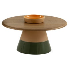 Sablier Walnut and Clay Coffee Table by Morica Design
