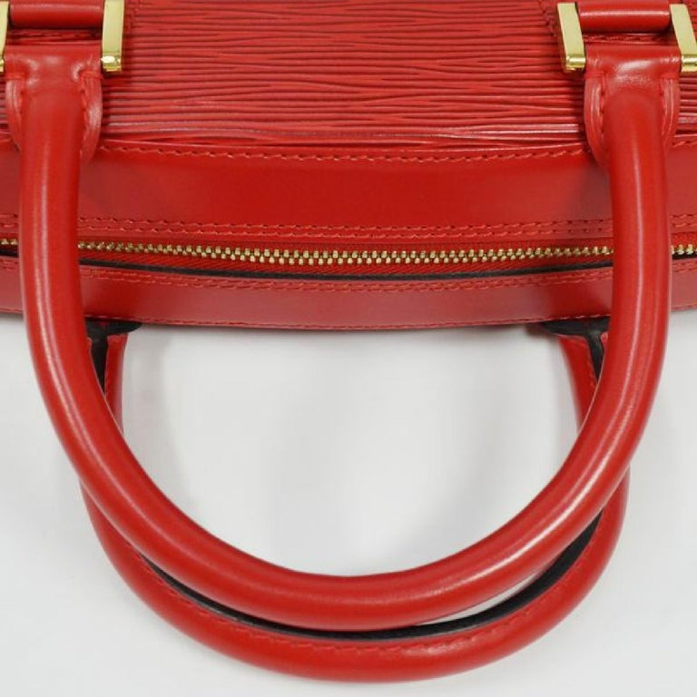 Sablon Womens handbag M52047 castilian red Leather For Sale at 1stdibs