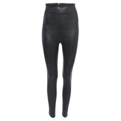 Sablyn Black Leather Skinny Leggings XS