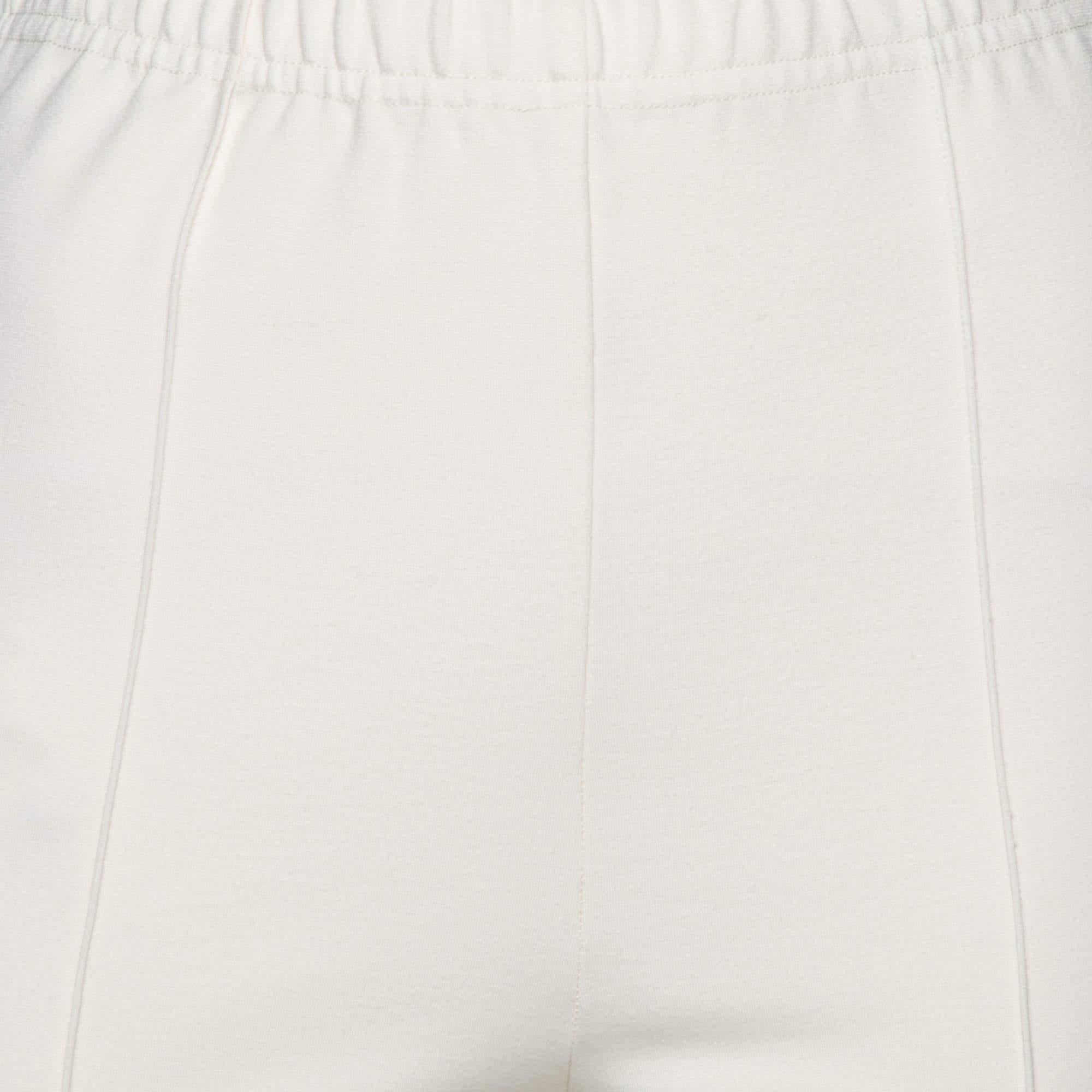 Beige Sablyn Avorio - Pantaloni svasati in maglia elasticizzata L. in vendita