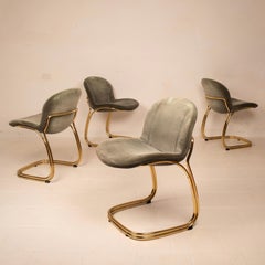 Sabrina Brass Chairs Limited Edition by Giorgio Rinaldi for RIMa Padova Set of 2