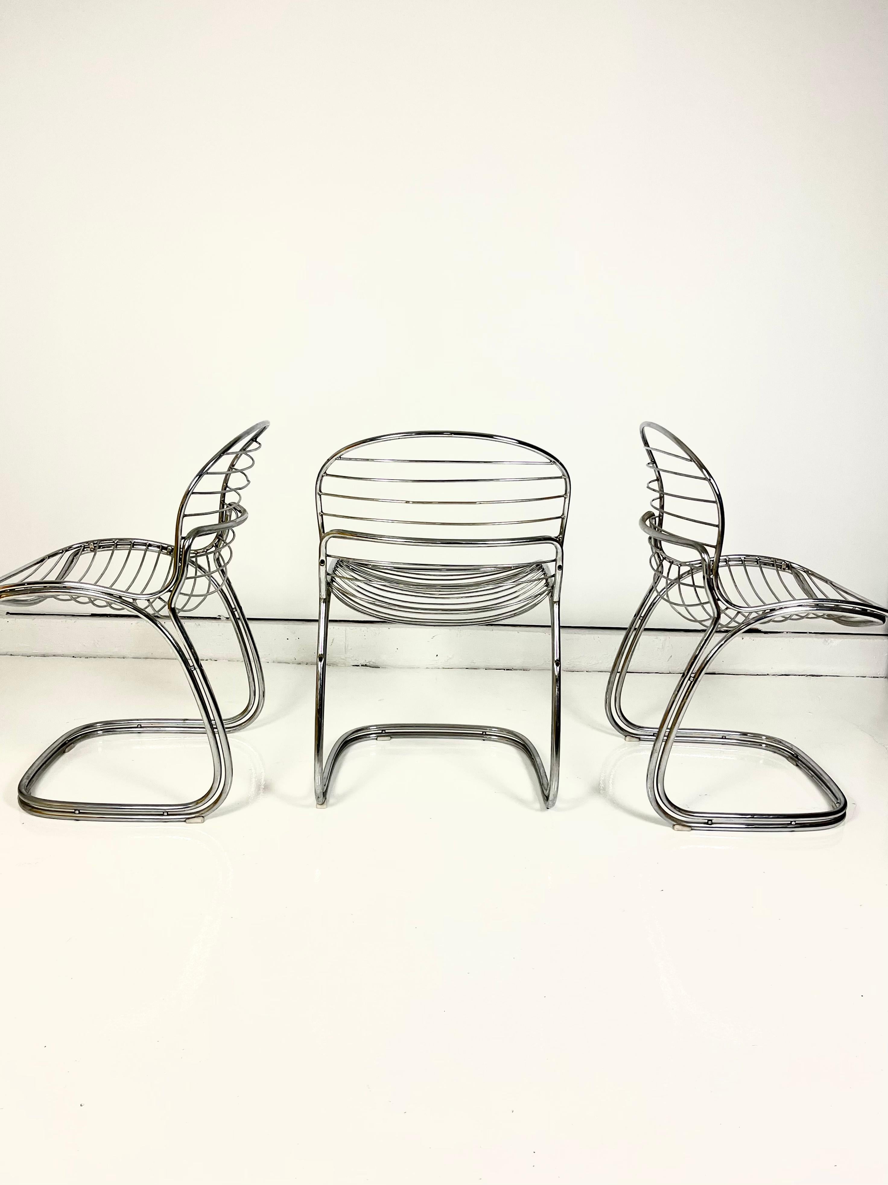 Italian Sabrina Chairs by Gastone Rinaldi for Rima, 1970s Italy For Sale
