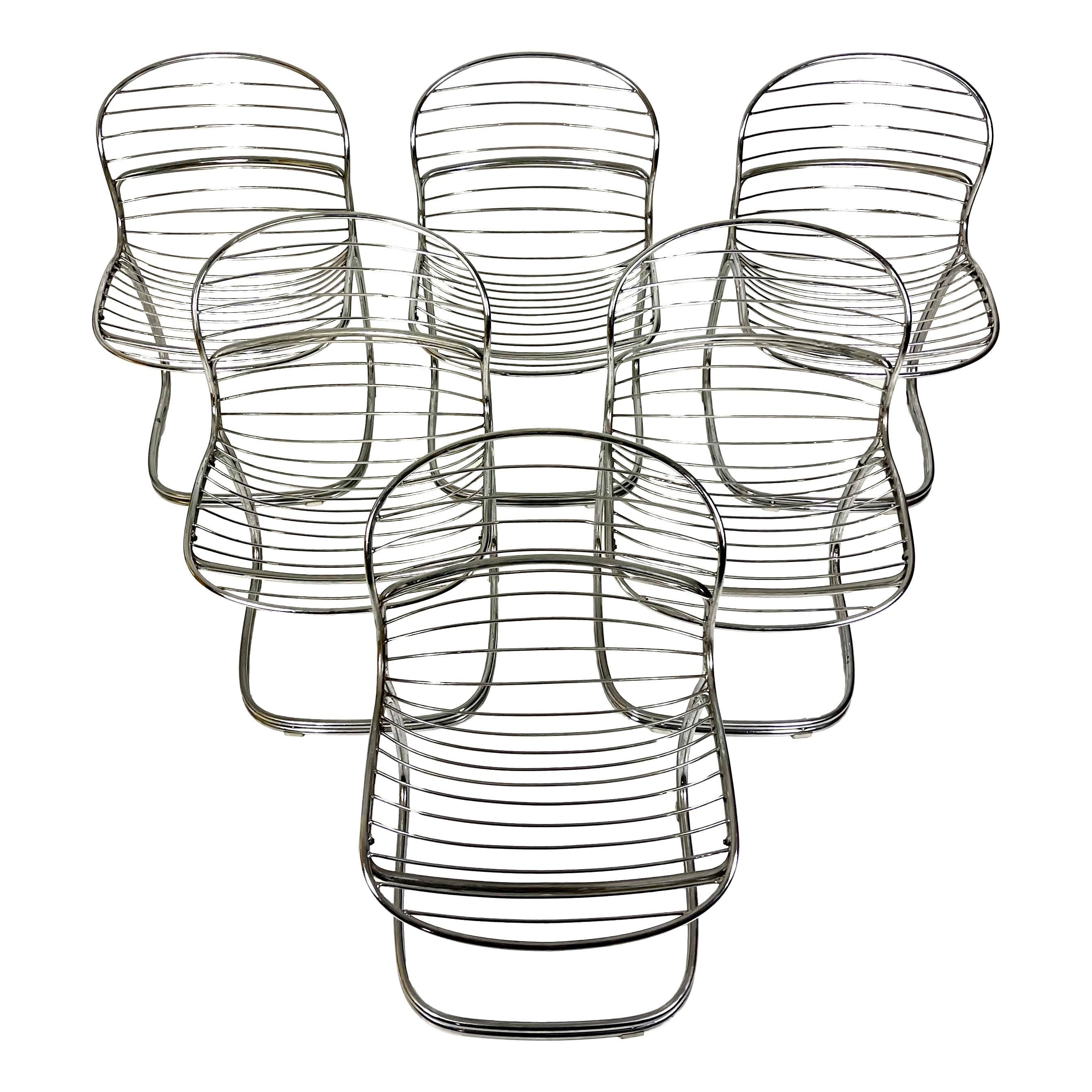 Chaises Sabrina de Gastone Rinaldi pour Rima, 1970, Italie