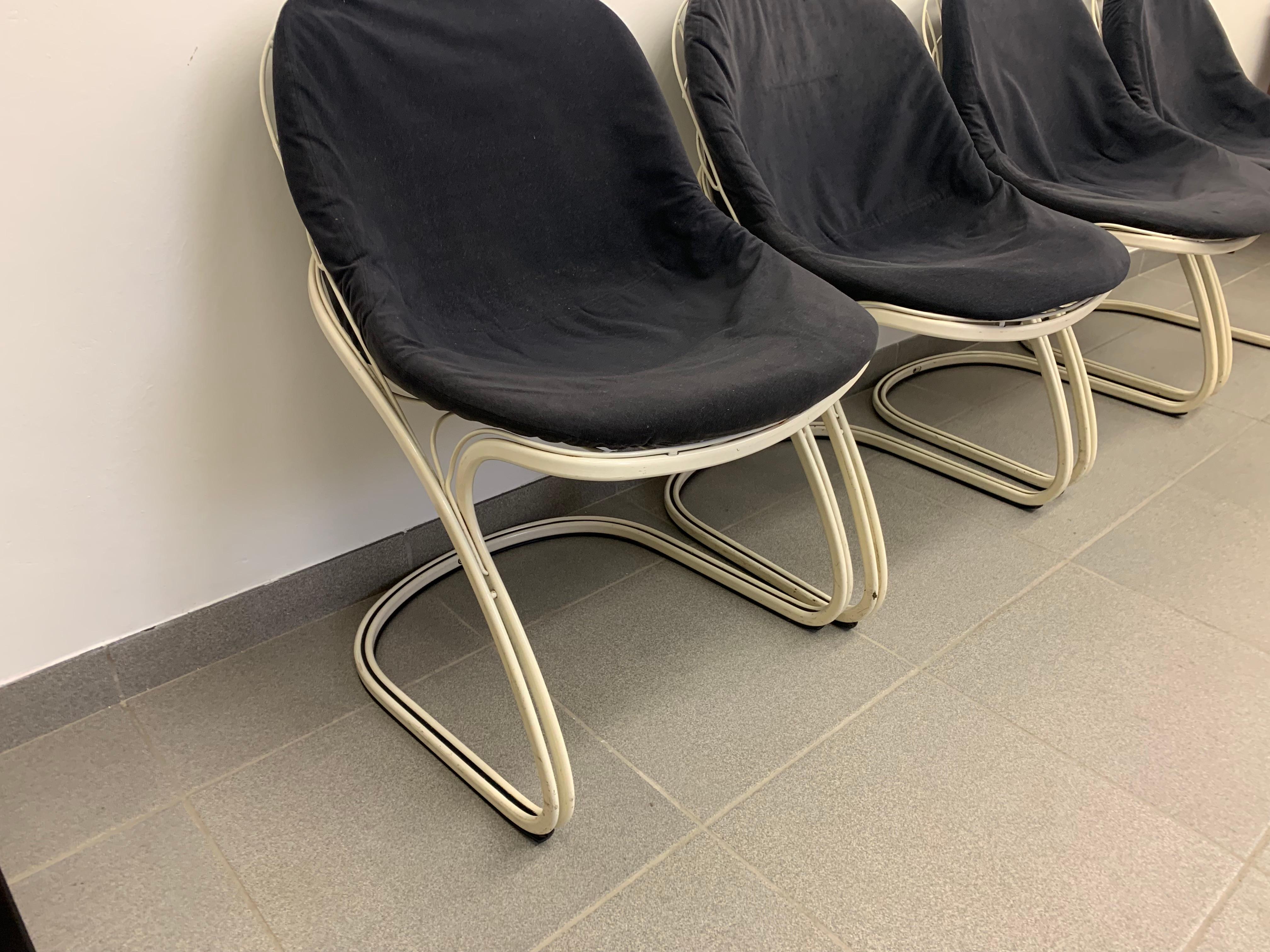 Late 20th Century Sabrina chairs by Gastone Rinaldi for Thema, 1970s For Sale