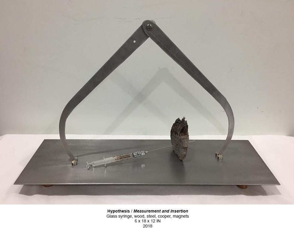 Sabrina Merayo Nuñez Abstract Sculpture - Hypothesis- Measurement and Insertion