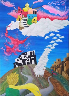 El Principito llega a Procida - Pintura de S. Pugliese - 2019