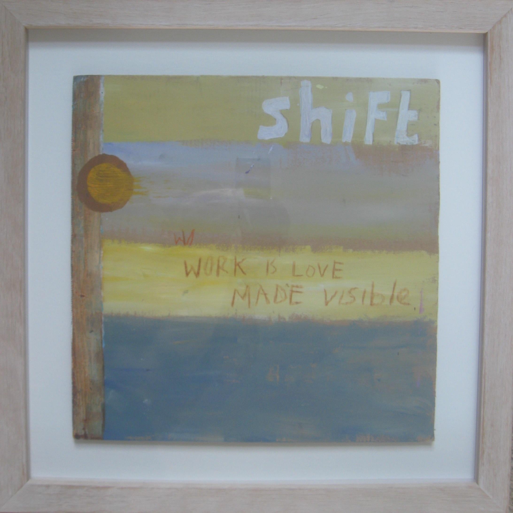 Sabrina Rowan Hamilton Abstract Painting – Shift" Öl auf Karton um 1920