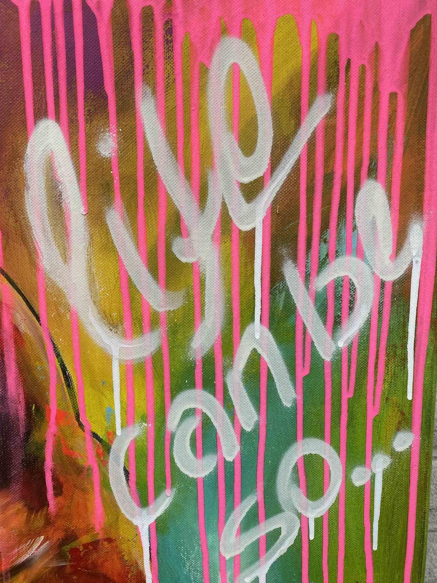 Das Leben kann so schön sein – Acryl von Sabrina Seck – 2022 im Angebot 1