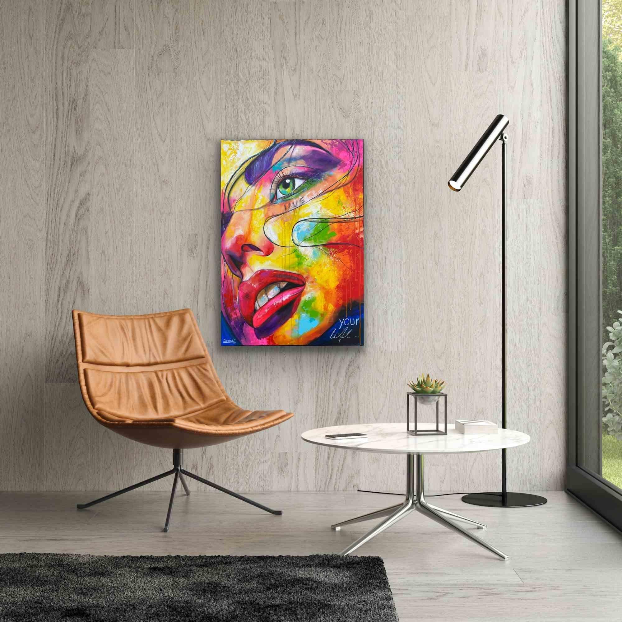 Live your Life – Acryl von Sabrina Seck – Sabrina Seck – 2023 im Angebot 4