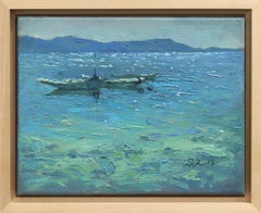 Melodías acuáticas - Paisaje marino impresionista Pintura sobre lienzo