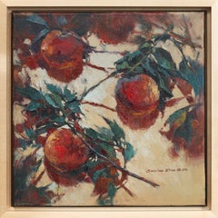 Burst of Gold - Nature Still Life Painting on Canvas Framed