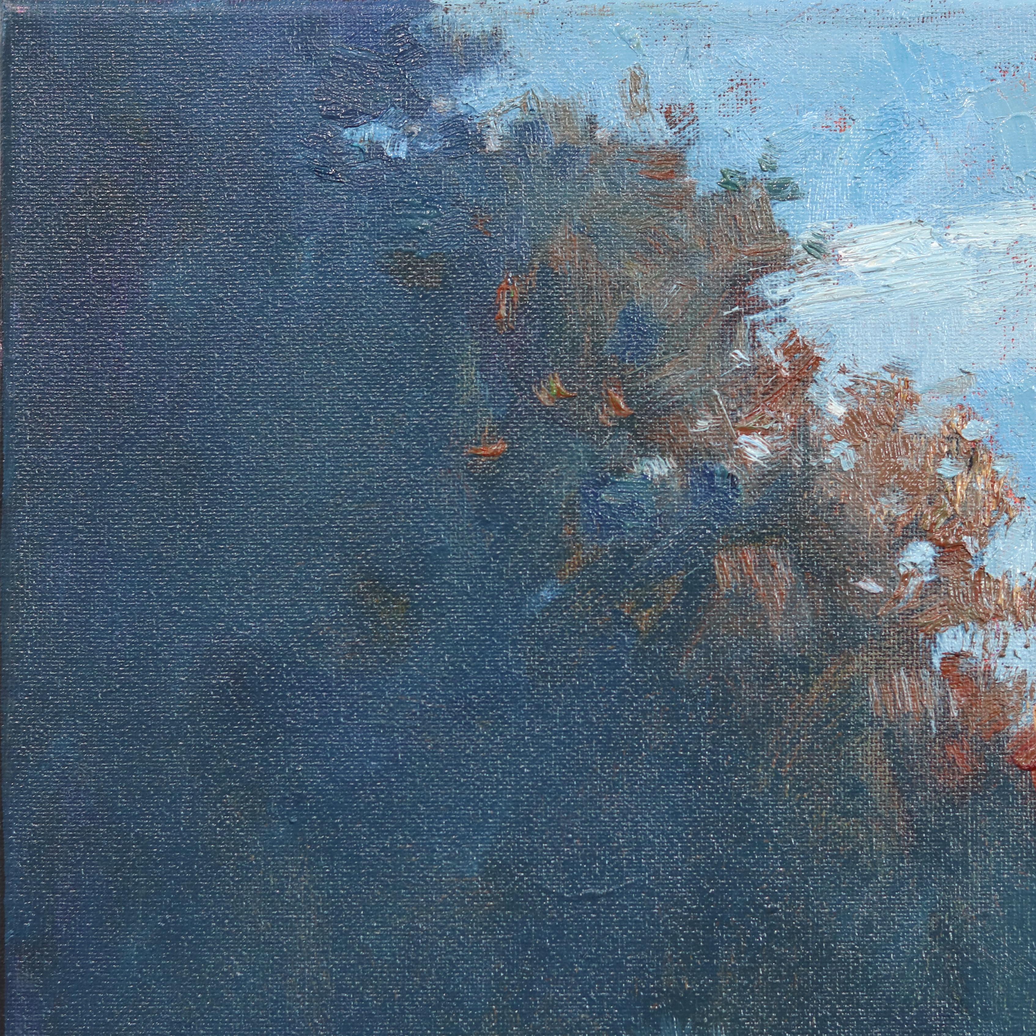 Susurro del viento - Pintura impresionista de paisaje sobre lienzo en venta 4