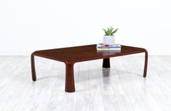 Table basse en bois de rose brésilien Saburo Inui pour Tendo Mokko
