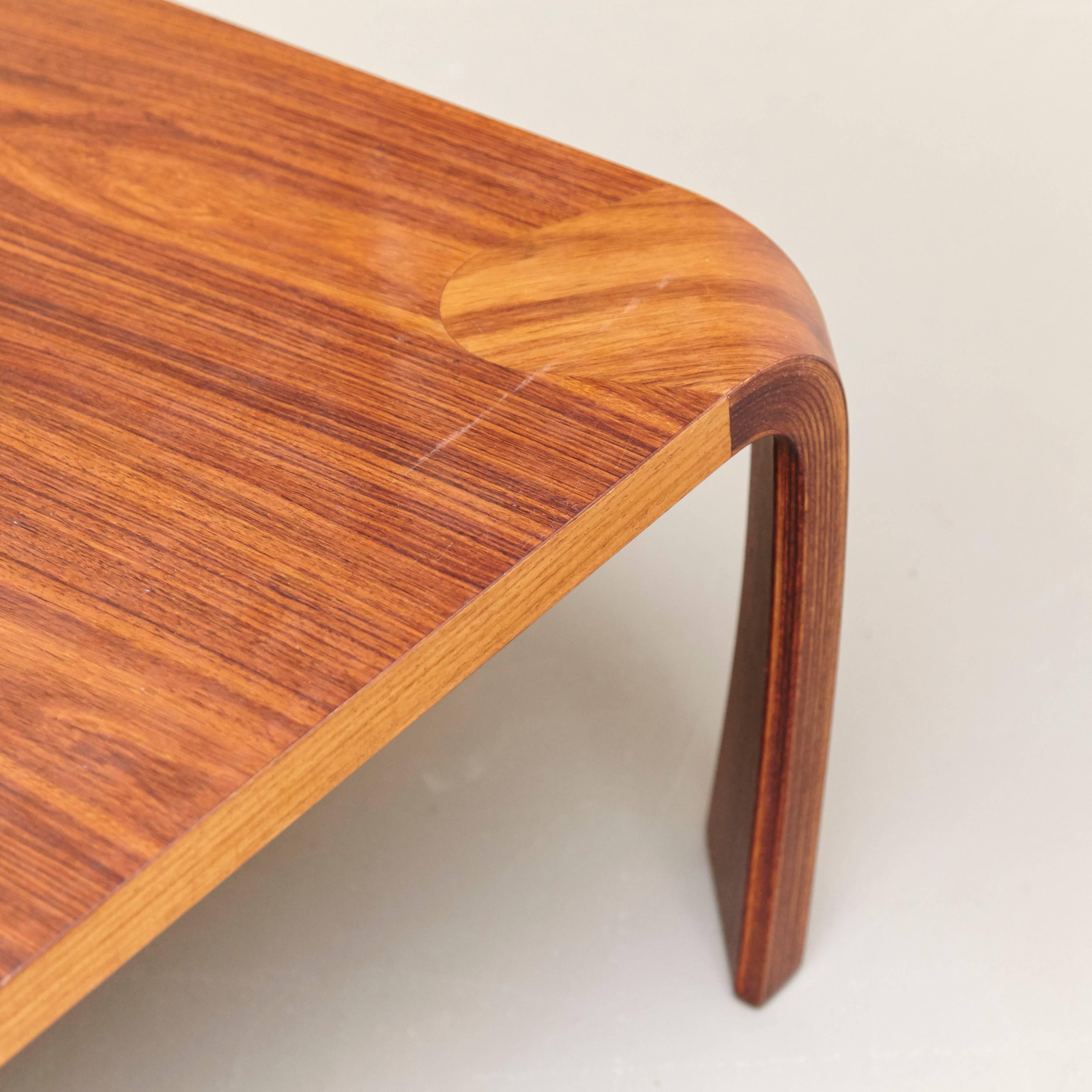 Rosewood Saburo Inui Coffee Table for Tendo, Japan, circa 1960