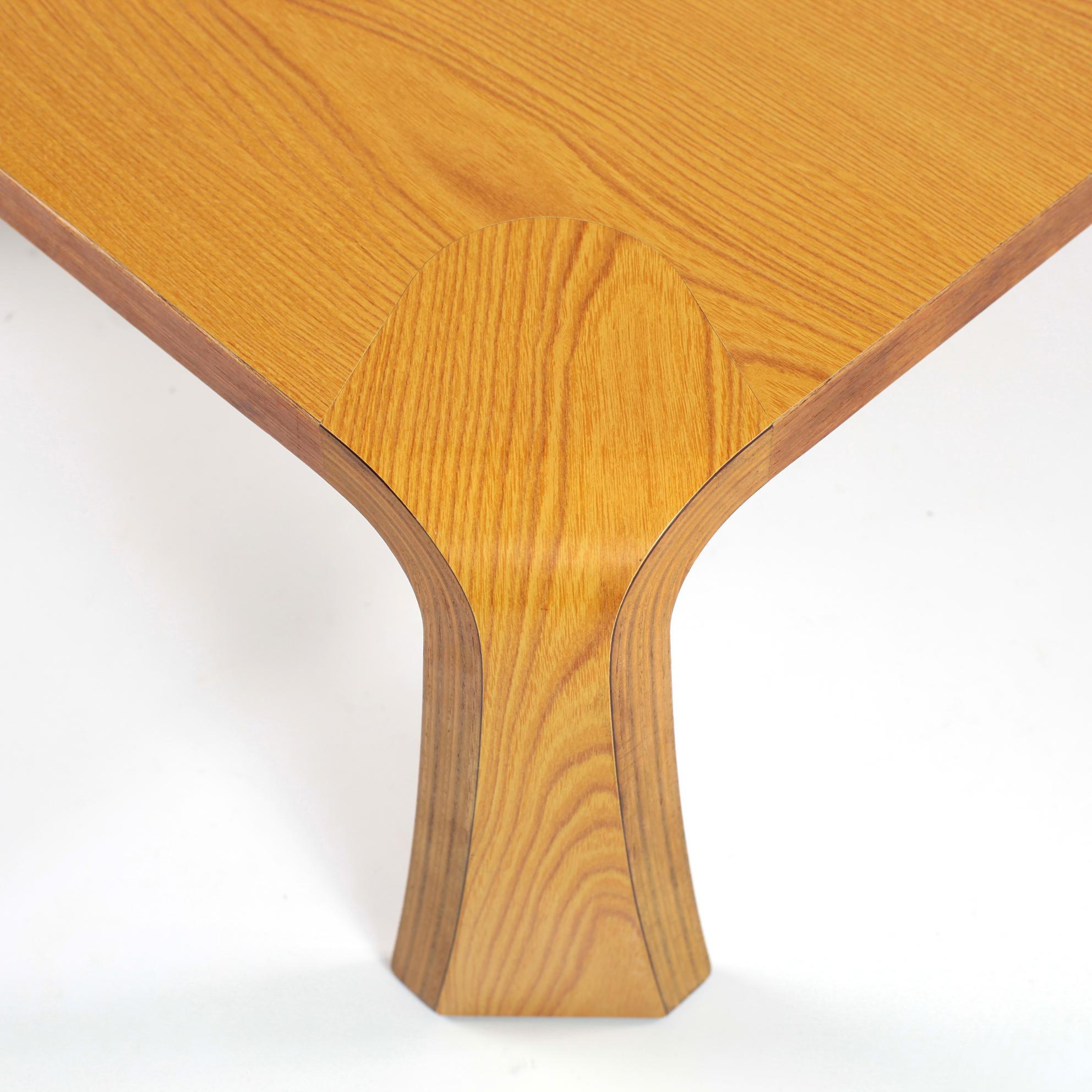 Japanese Saburo Inui for Tendo Mokko Square Coffee Table, Japan, 1960s For Sale