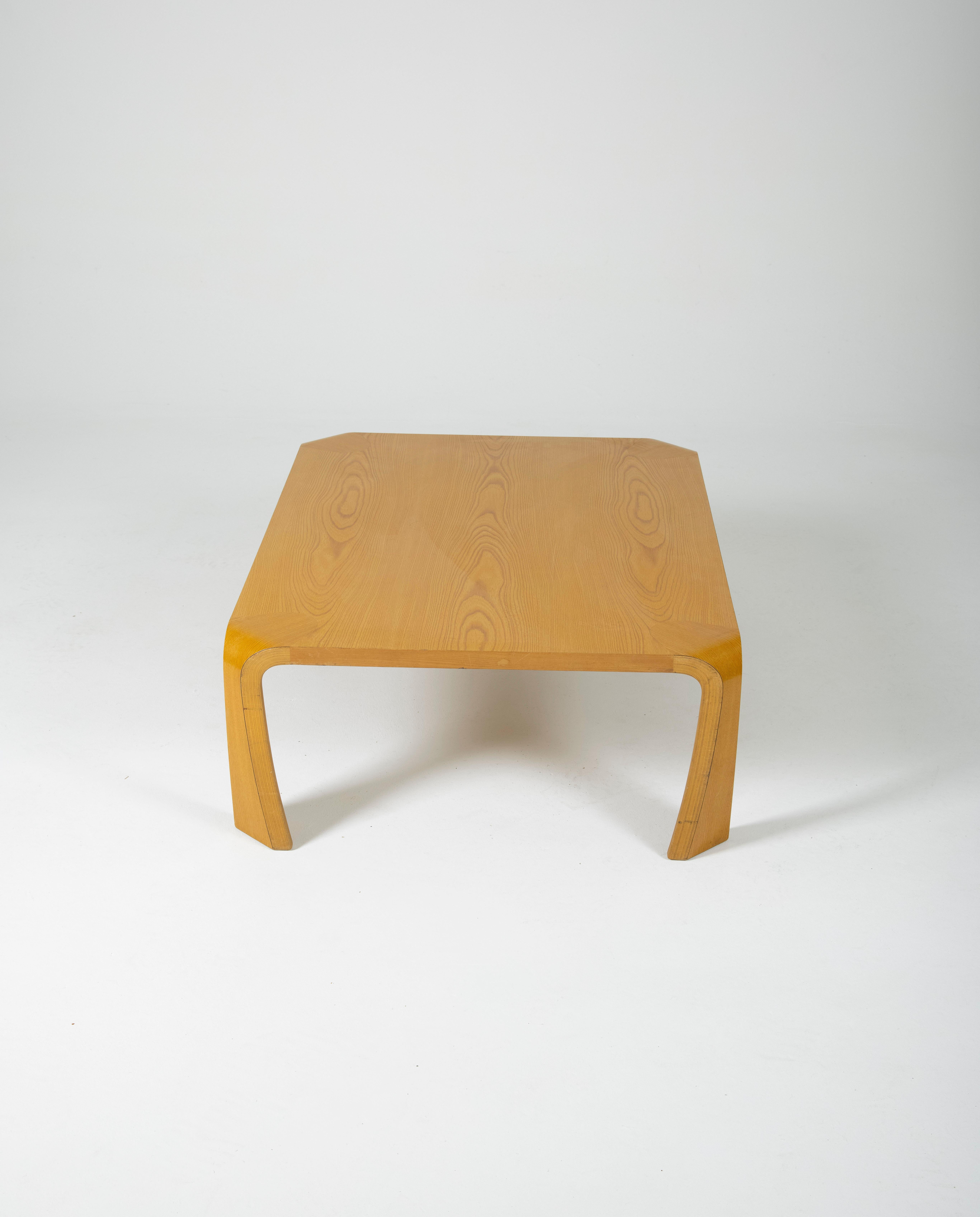Mid-Century Modern Saburo Inui wooden coffee table For Sale