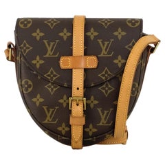 Sac à main LOUIS VUITTON Chantilly PM toile et cuir marron circa 1980