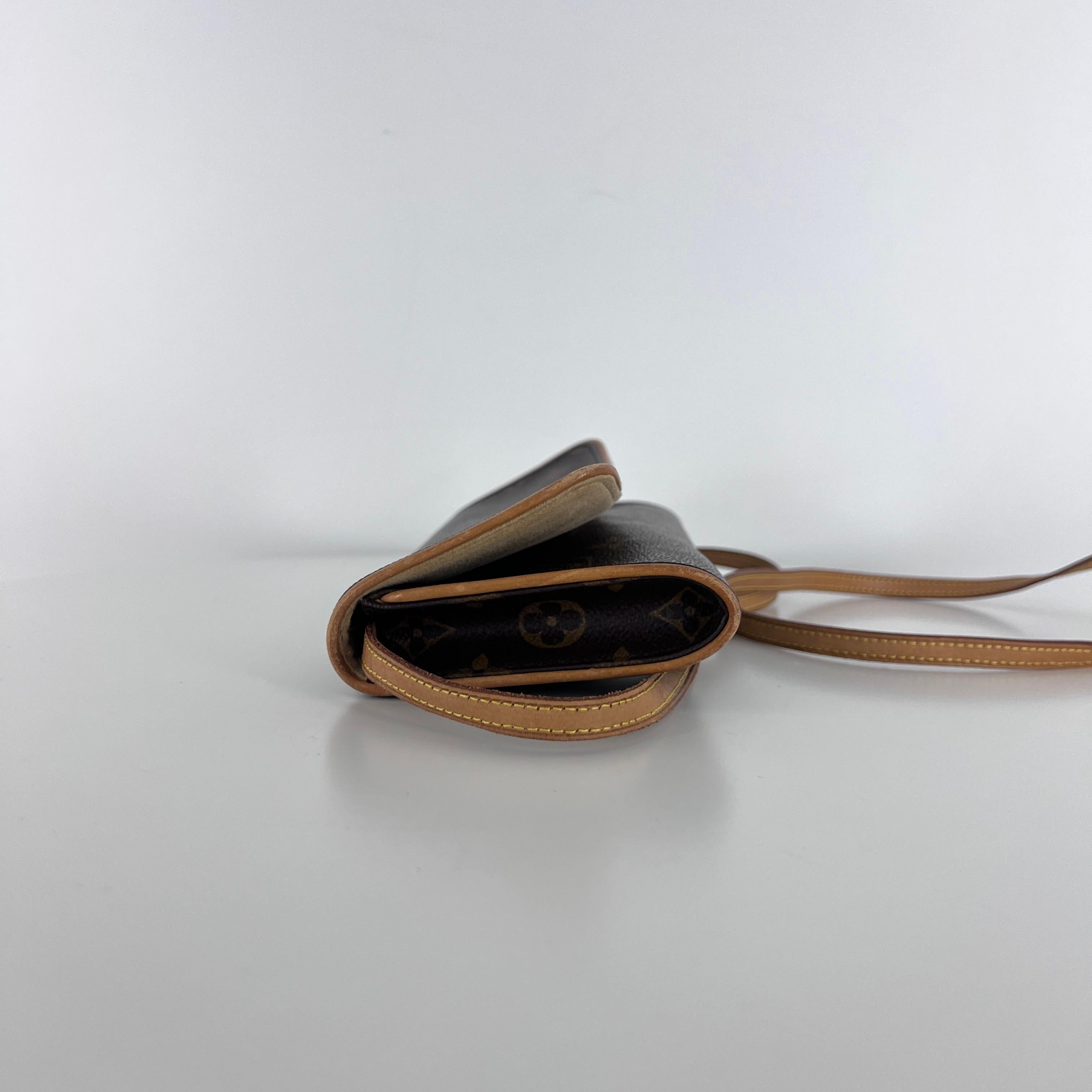 da uomo o donna Sac à main LOUIS VUITTON Twin PM toile et cuir marron 1999 in vendita