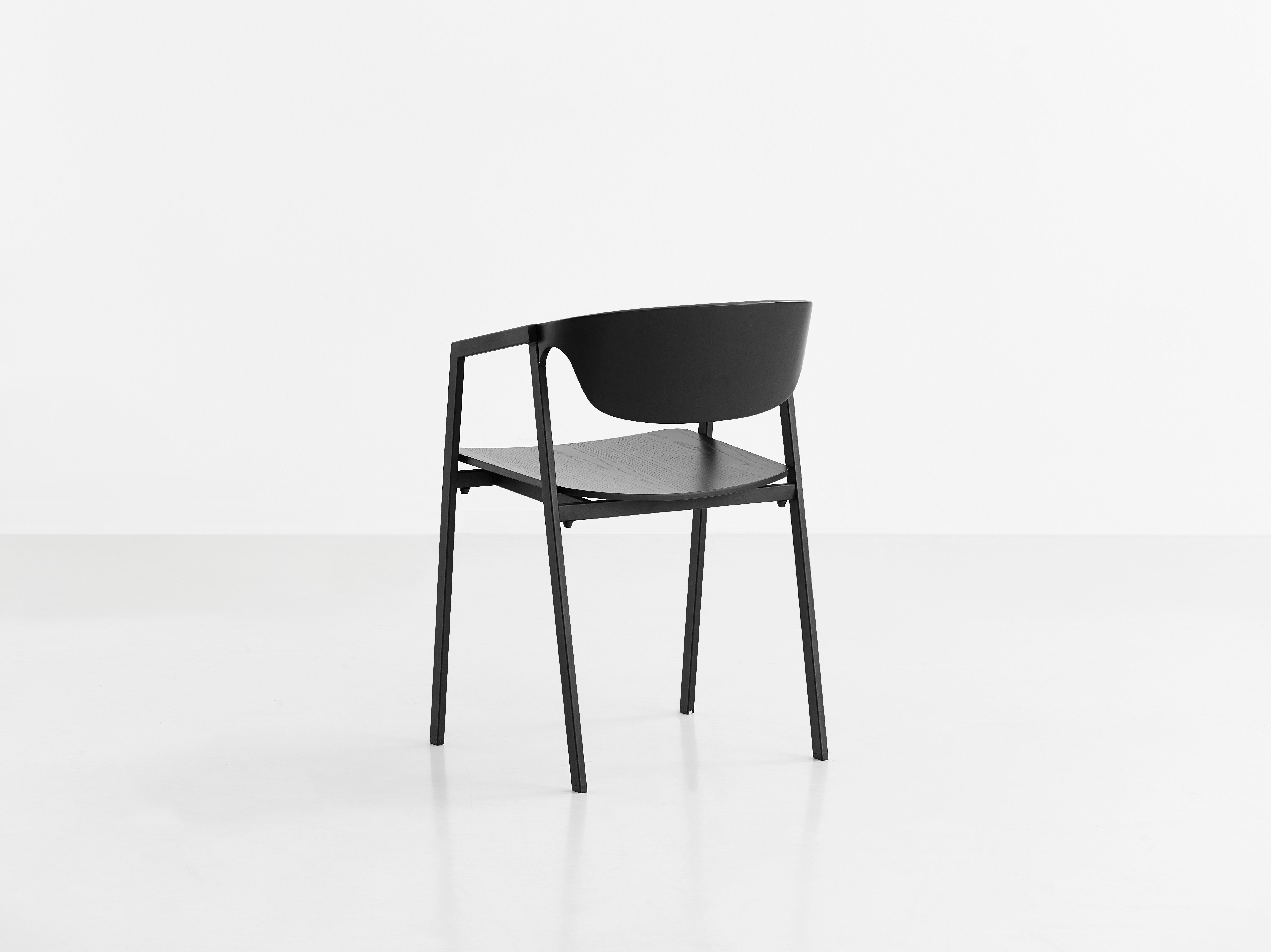 Post-Modern S.A.C. Black Dining Chair by Naoya Matsuo For Sale