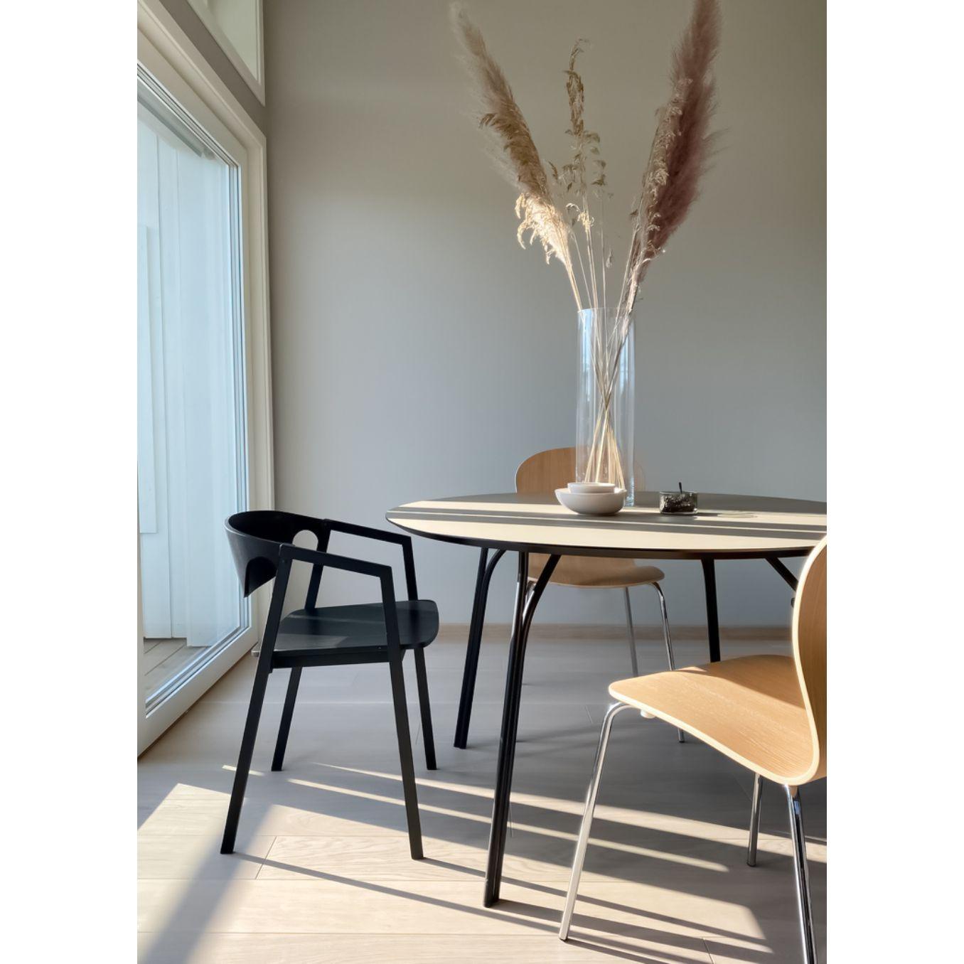 Contemporary S.A.C. Black Dining Chair by Naoya Matsuo For Sale