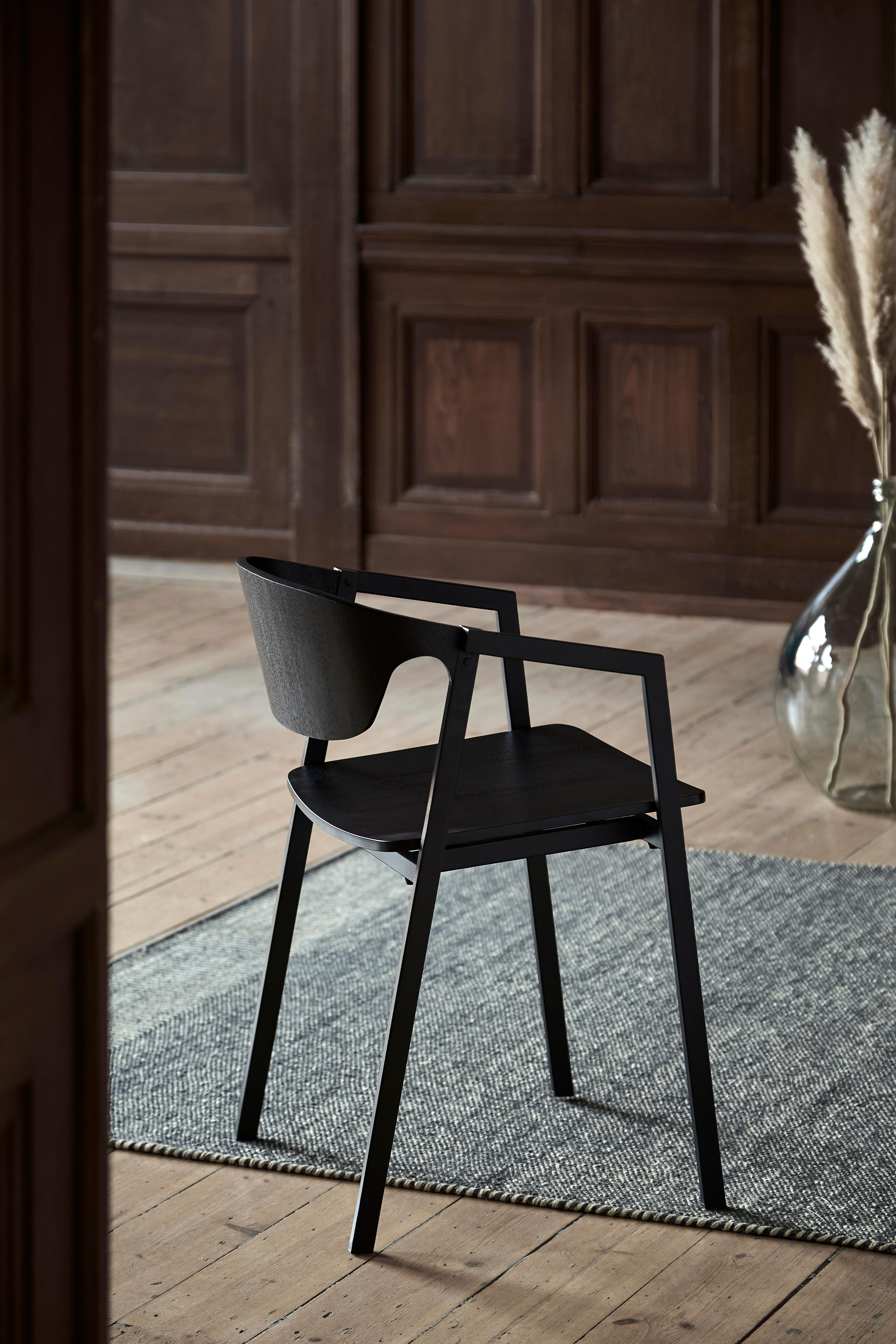 Metal S.A.C. Black Dining Chair by Naoya Matsuo For Sale