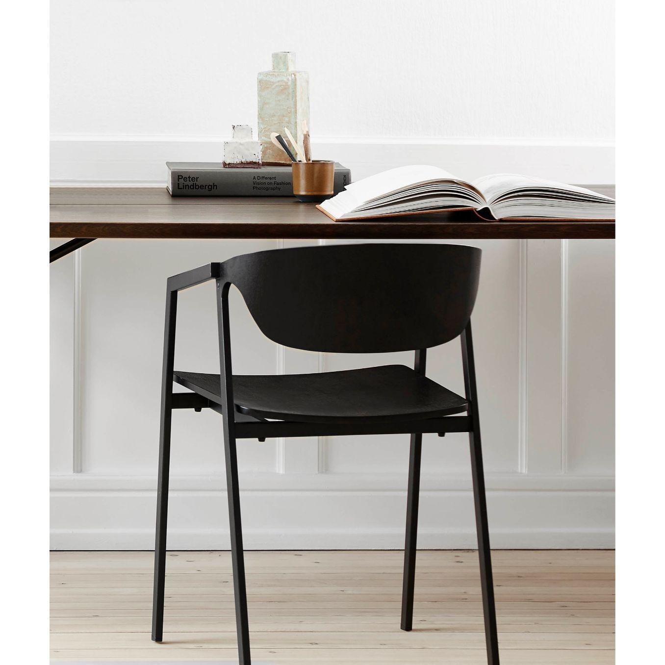 Contemporary S.A.C. Dining Chair with Leather by Naoya Matsuo For Sale