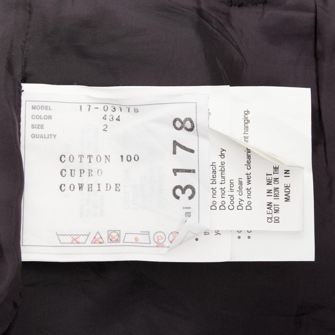 SACAI 2017 blue plaid check cotton blend leather buckle wrap kilt skirt JP2 M en vente 3