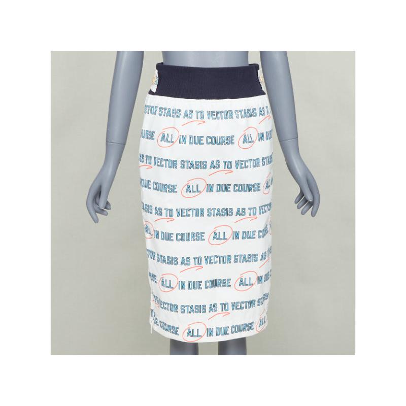 Grigio Sacai 2018 Vector Stasis gonna a matita con stampa grafica e zip laterale JP1 S in vendita