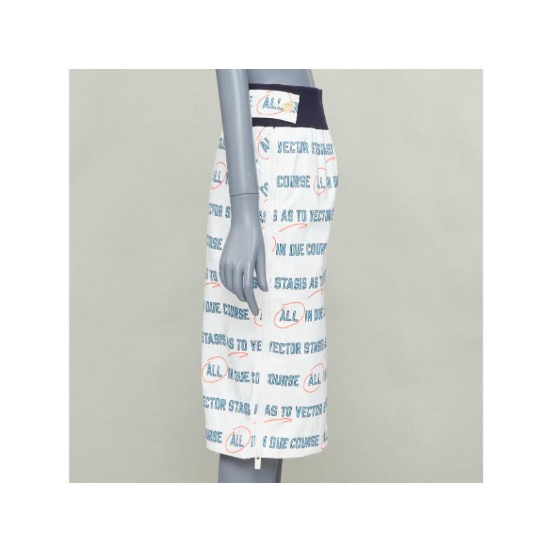 Sacai 2018 Vector Stasis gonna a matita con stampa grafica e zip laterale JP1 S In condizioni ottime in vendita a Hong Kong, NT