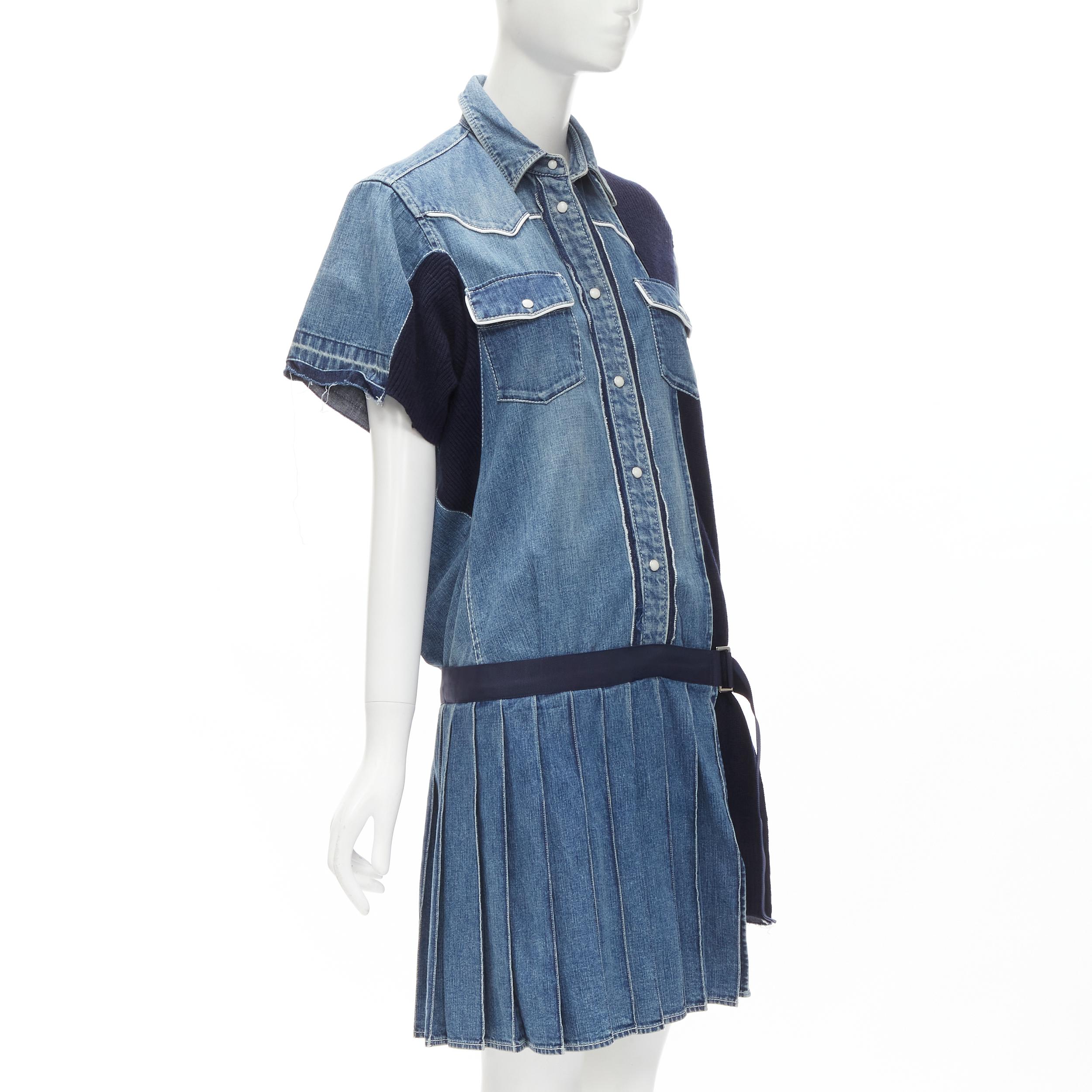 sacai denim dress