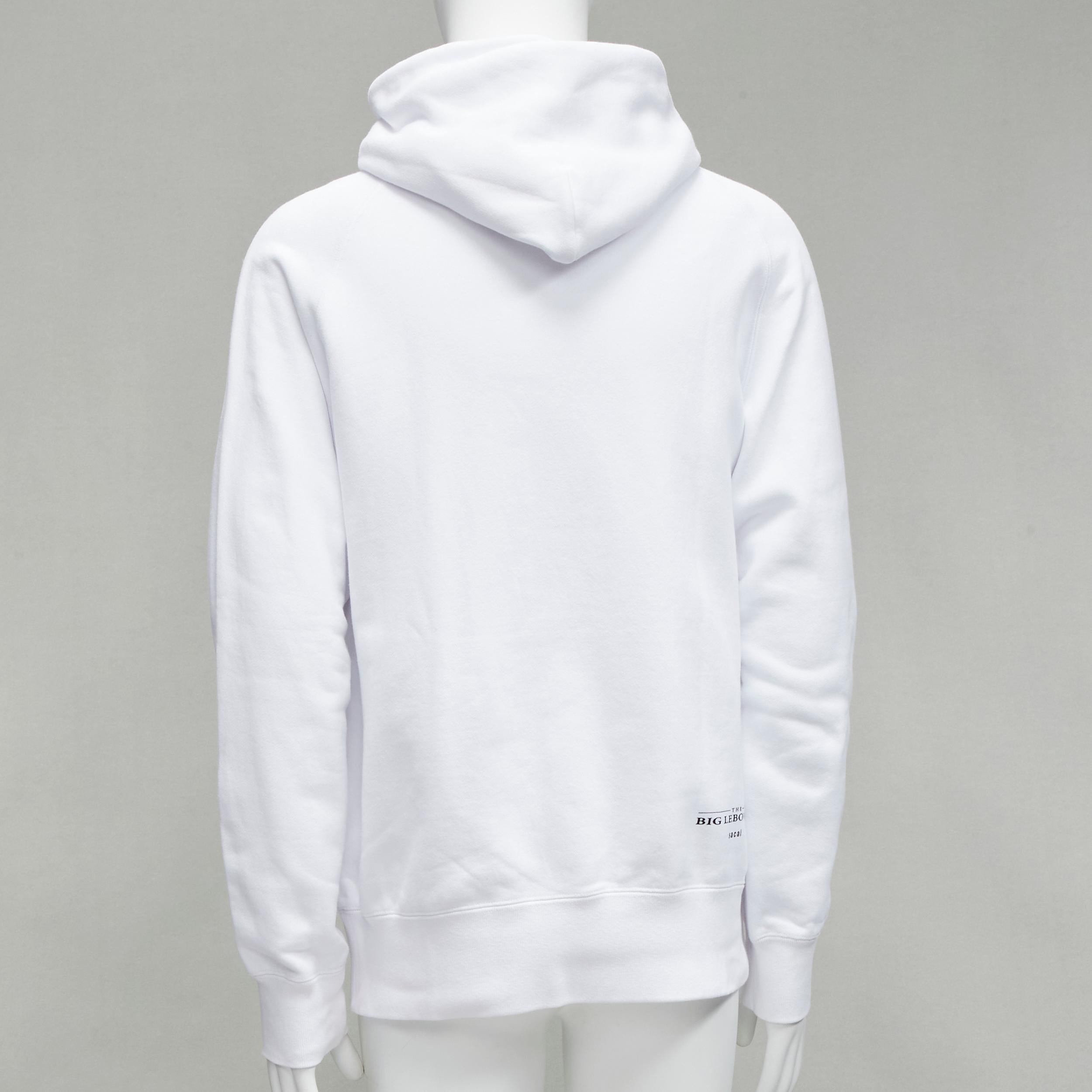 Men's SACAI 2020 Big Lebowski Really Tied Room Together slogan white hoodie Sz.2 M For Sale