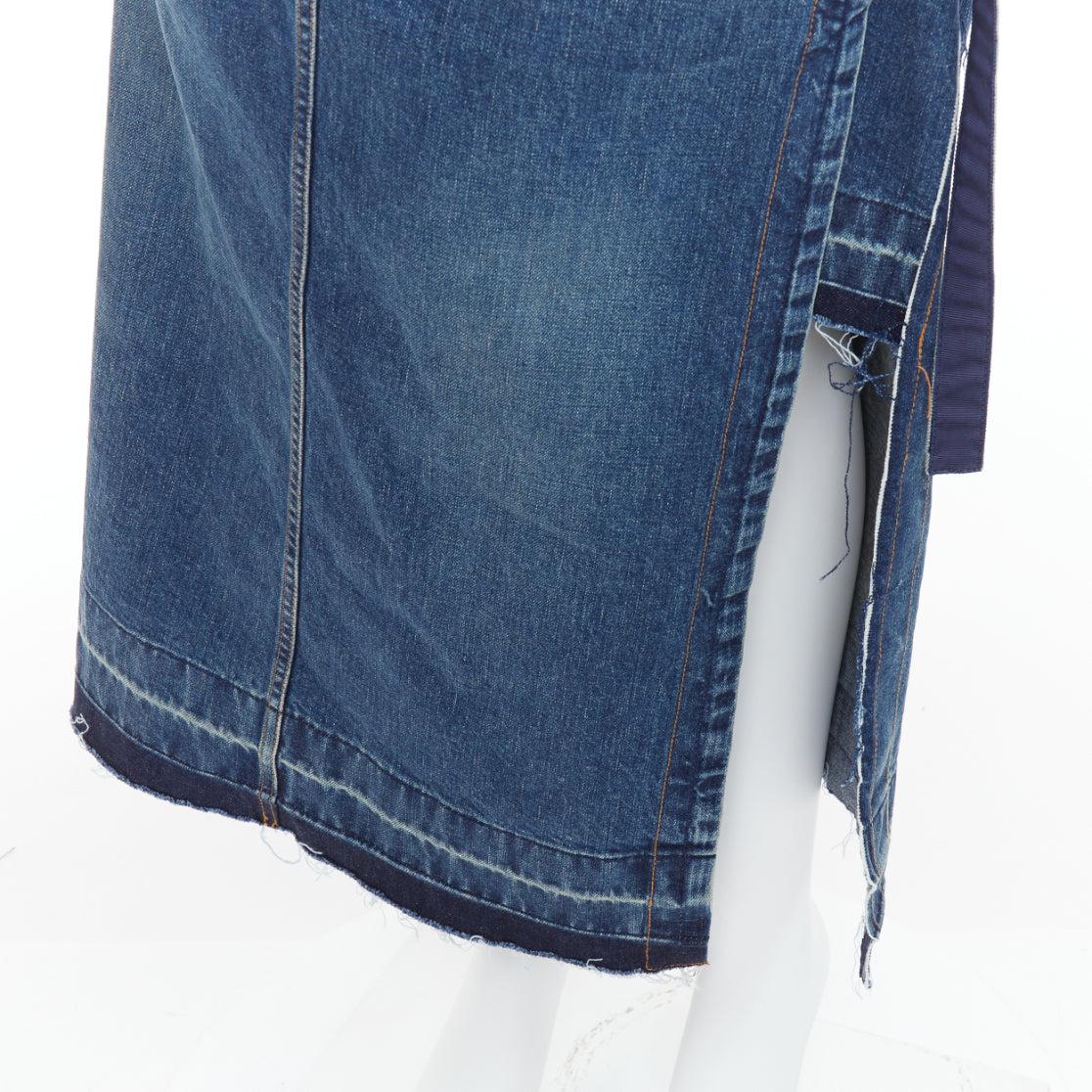SACAI 2022 Blauer dekonstruierter, sich überlappender, mehrschichtiger Rock aus Denim JP4 XL
Referenz: KNLM/A00329
Marke: Sacai
Designer: Chitose Abe
Collection'S: 2022
MATERIAL: Denim
Farbe: Blau
Muster: Solide
Verschluss: Zip Fly
Zusätzliche
