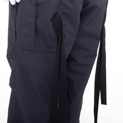 SACAI 2024 pantalon à poches ceinturées en nylon noir JP2 M