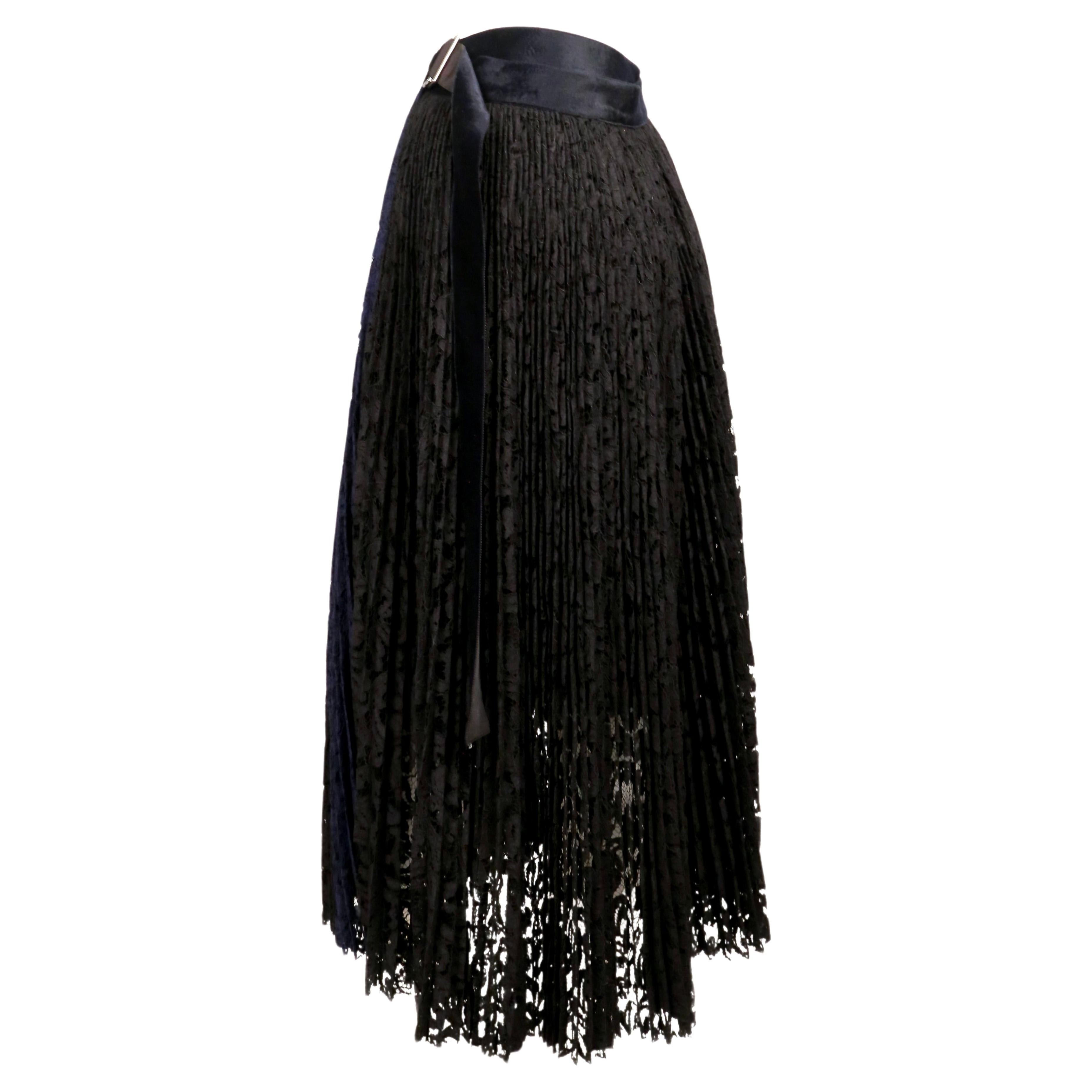 SACAI black and blue lace wrap skirt For Sale 2
