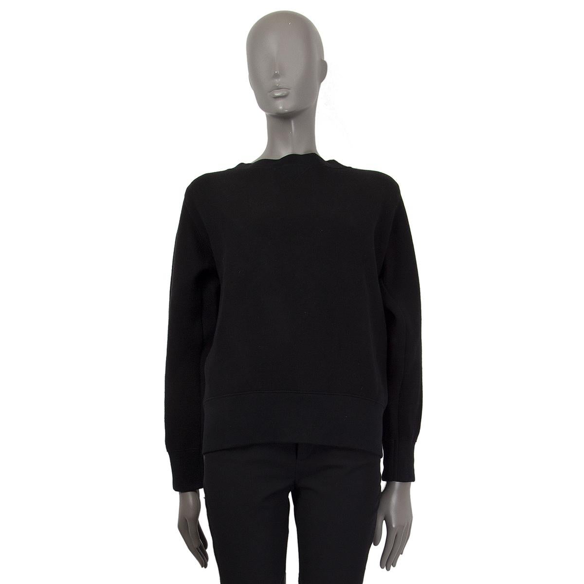 SACAI black cotton blend LACE UP BACK Sweater 3 M For Sale